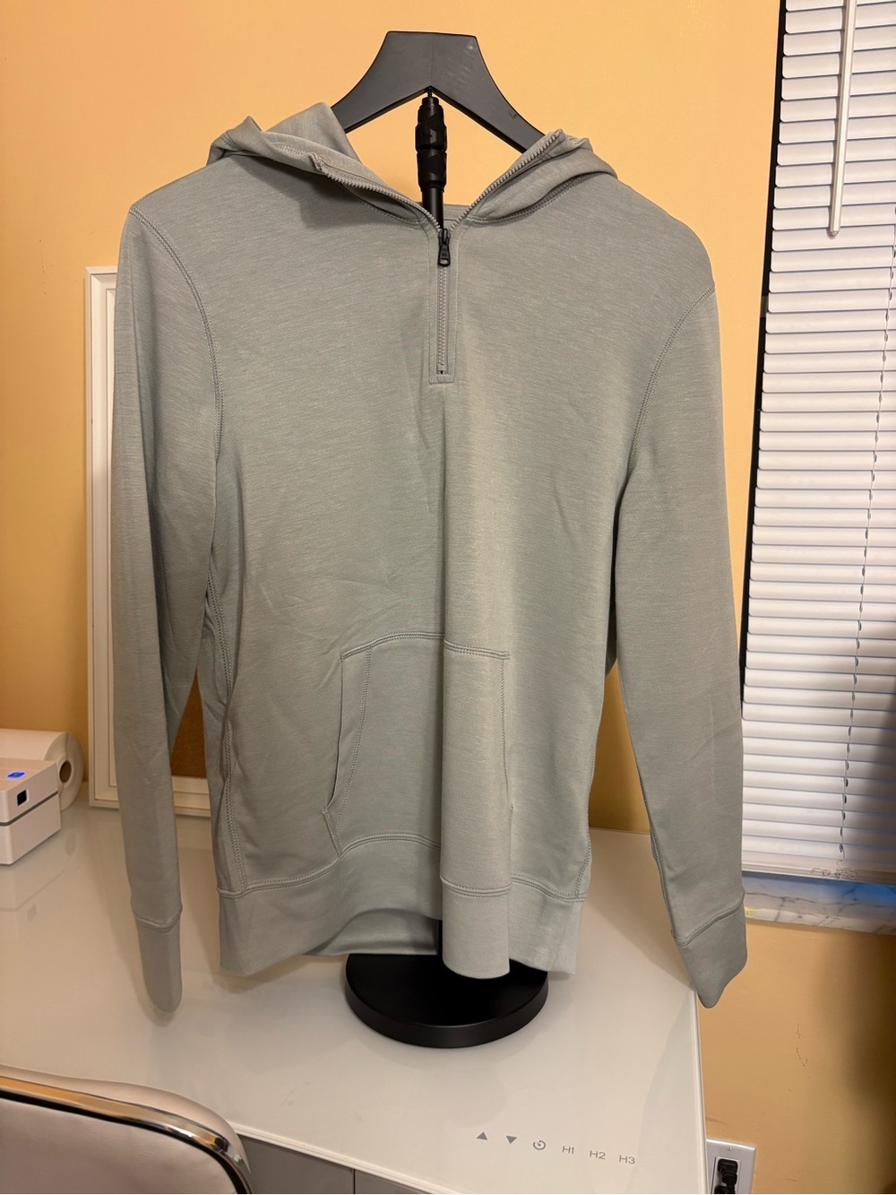 Gilly Hicks Light Gray Half-Zip Hoodie